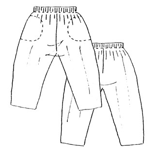 Patron Frégoli 215 - Pantalon taille élastiquée enfant 4 à 10 ans