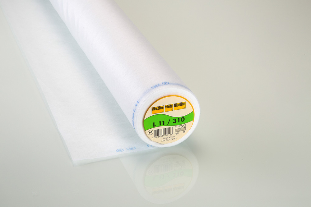 L11 Entoilage souple à coudre - blanc - 25m x 90cm 