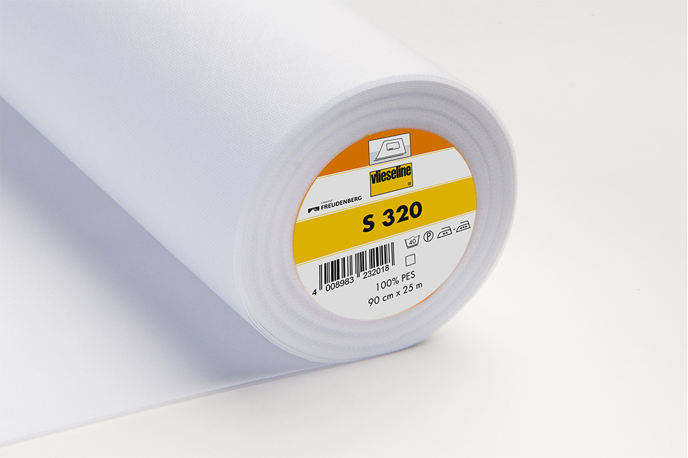 S320 Entoilage thermocollant pour cantonnière 0.90m x 25m blanc