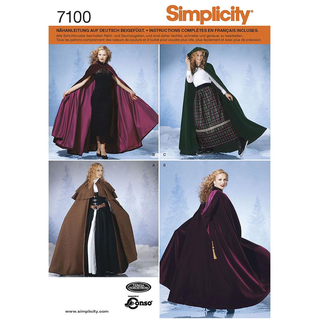 Patrón N°7100.a Simplicity : Capa