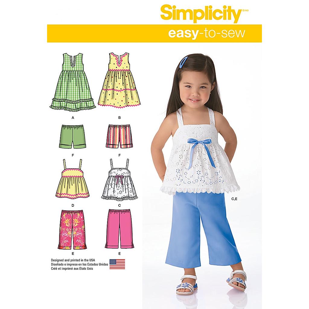 Patron Simplicity 1451 Ensemble fillette