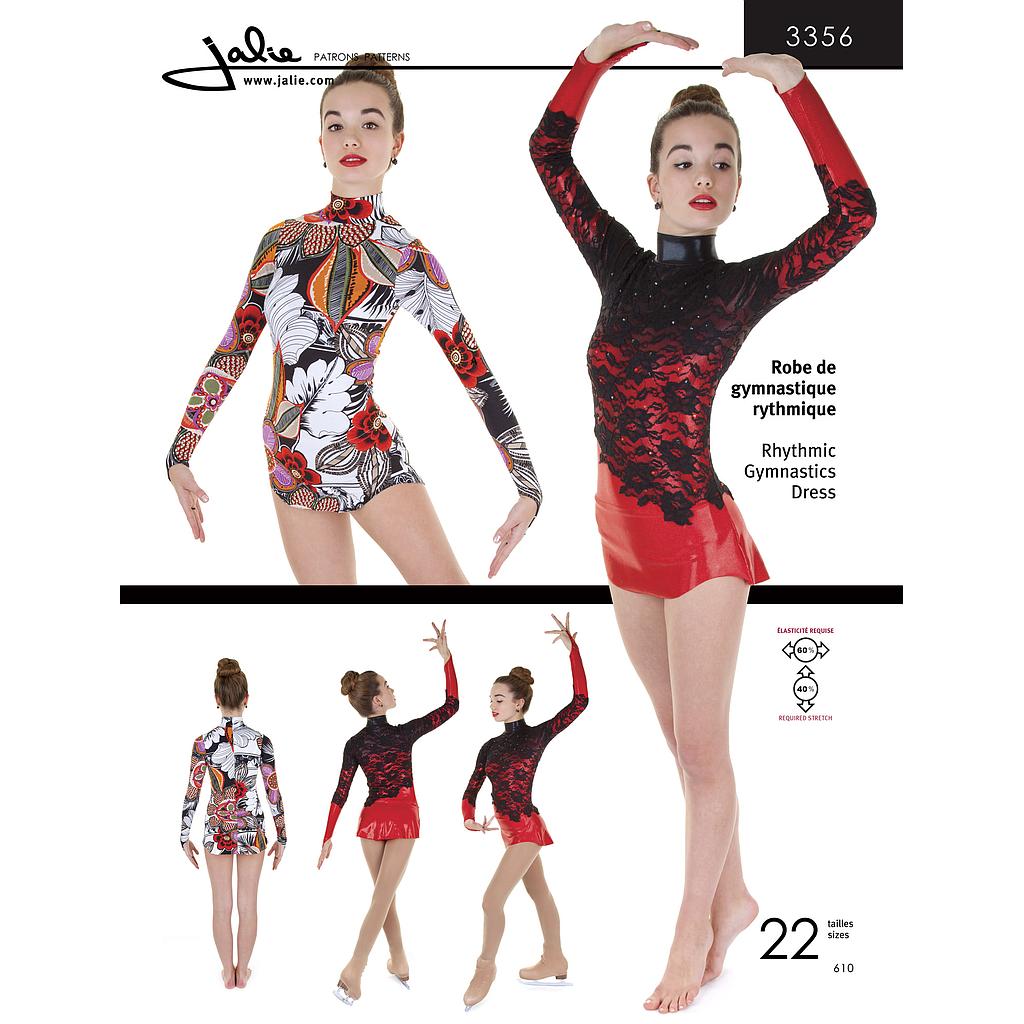 Patron Jalie 3356 Robe de gymnastique rythmique
