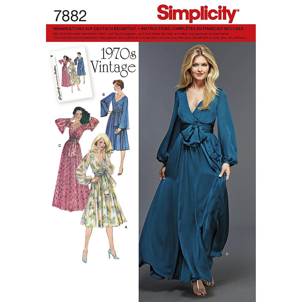 Patrón Simplicity 7882.H5 Vestido