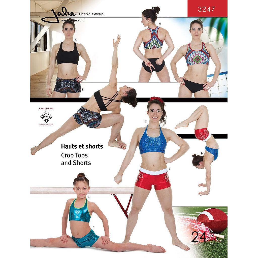Patron Jalie 3247 Hauts sports et short