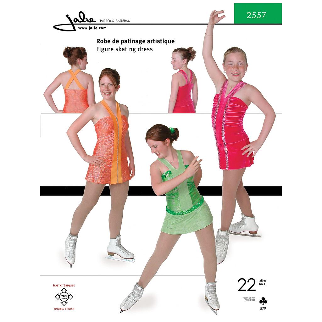 Patron Jalie 2557 Robe de patinage froncée au devant
