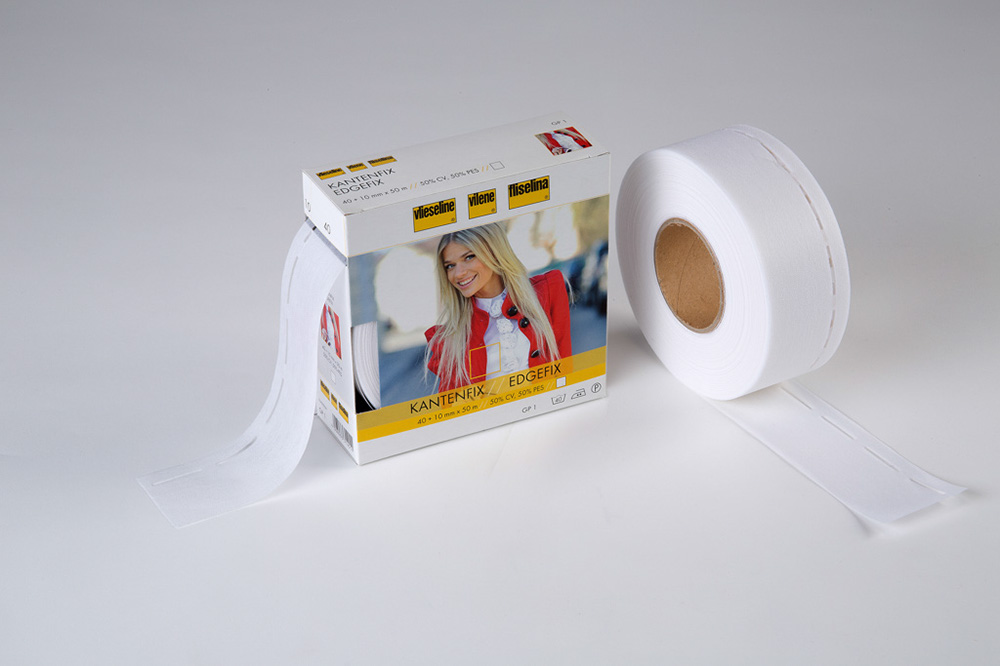 GP 1 Perfobande/rebord rapide - blanc (10 - 40 - 40 - 10 mm) - 50 m#
