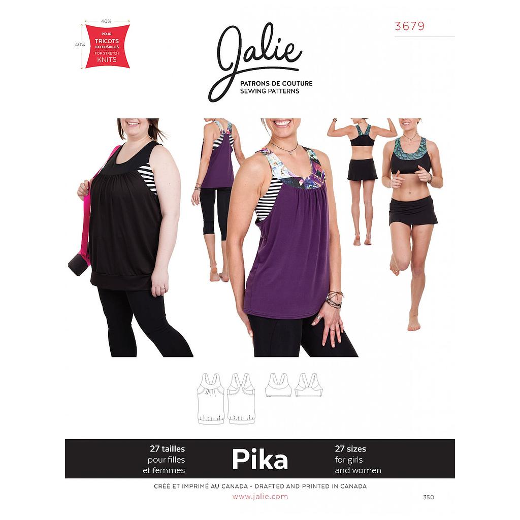 Patron Jalie 3679 Pika - Blouse 2 en 1