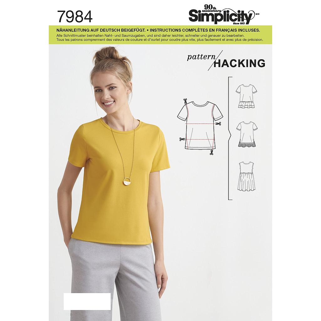 Patron Simplicity 8376 Tee-Shirt femme