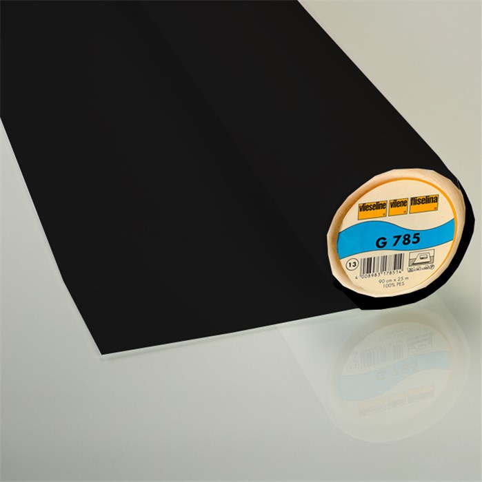 G 785 Entoilage fin léger - 25m x 90cm - noir