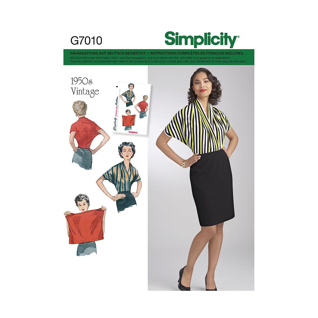 Patron Simplicity 7010.A Blusa vintage