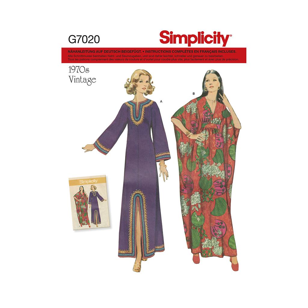 Patron Simplicity 8505 Caftan vintage