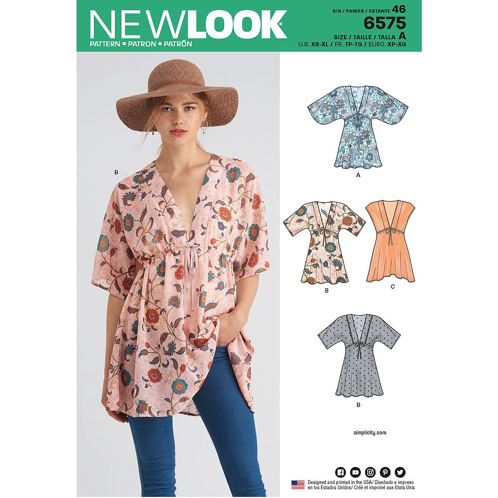Patron New Look 6575 Tunique