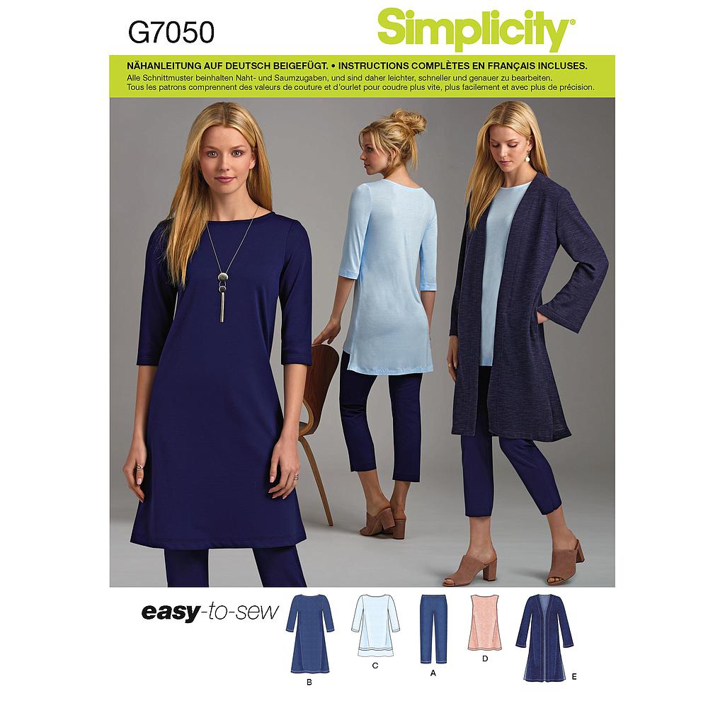 Patron Simplicity 7052 robe pour femme