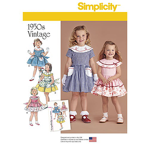 Patron Simplicity 7896 Robe vintage enfant 