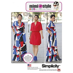 Patrón Simplicity 7899.AA Vestido Mujer