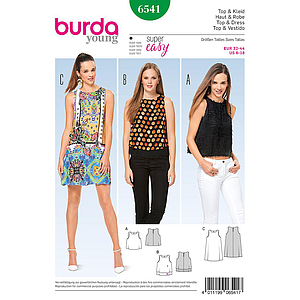 Patron Burda 6541 Camiseta y vestido