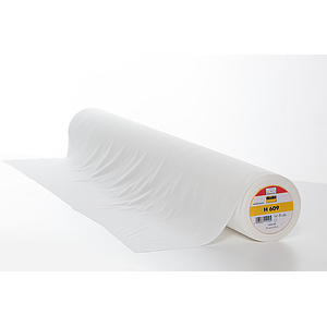 H 609 Entoilage thermocollant pour textiles extensibles 25m x 75 cm - Blanc