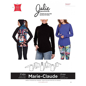 Patron Jalie 3667 Marie - Claude - Raglan sport