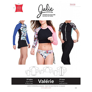 Patron Jalie 3668 Valérie - Tshirt de surf + gilet