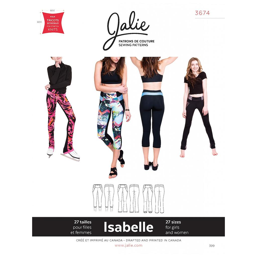 Patrón Jalie 3674 Isabelle - Leggings y pantalón