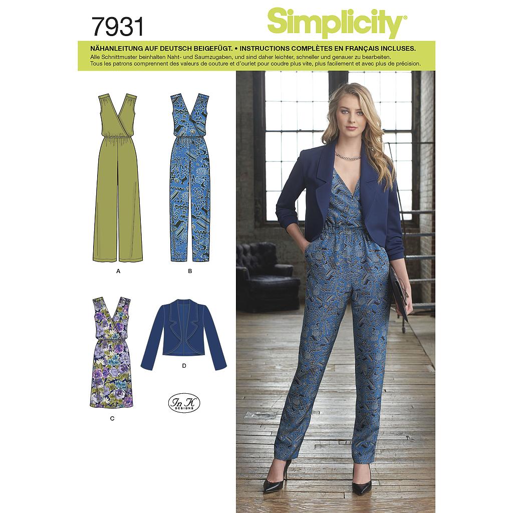 Patron Simplicity 8178 Ensemble femme #