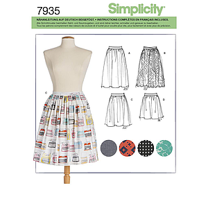 Patron Simplicity 8211 Jupe dame 