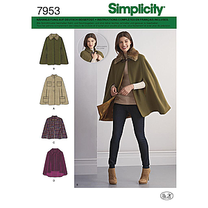 Patrón Simplicity 7953.A Chaqueta y abrigo mujer
