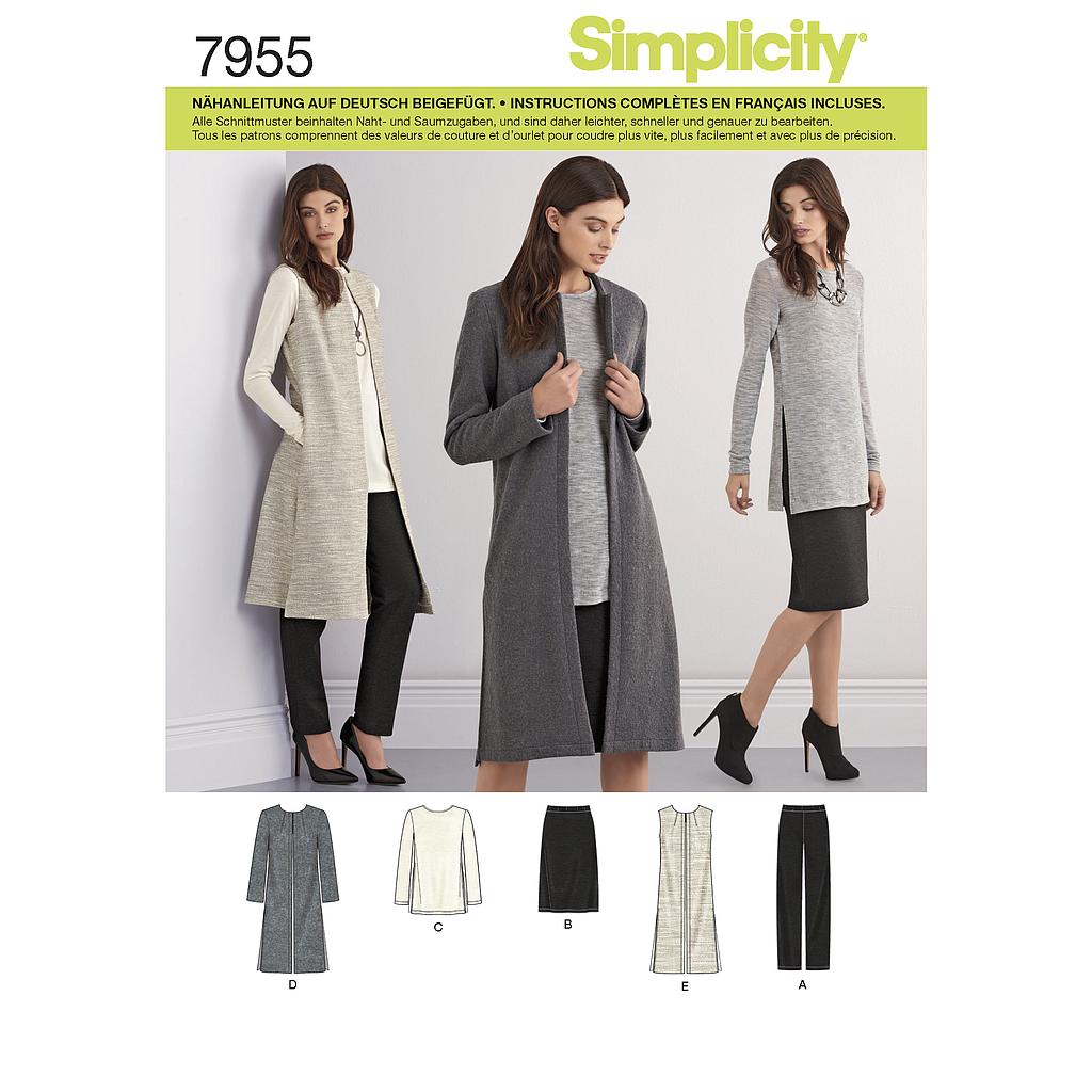 Patrón Simplicity 7955.H5 Conjunto Mujer