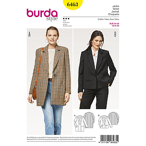 Patron Burda 6463 Veste