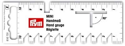 Prym - Réglette mini 4 x 11,5 cm - échelle 10 cm