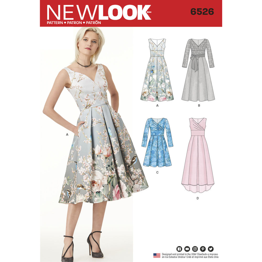 [NL6526] Patron New Look 6526 Robe