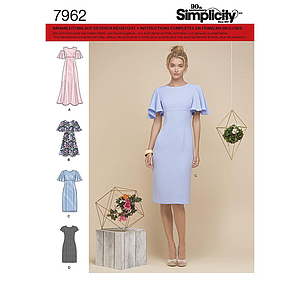 Patrón Simplicity 7962.H5- Vestido mujer