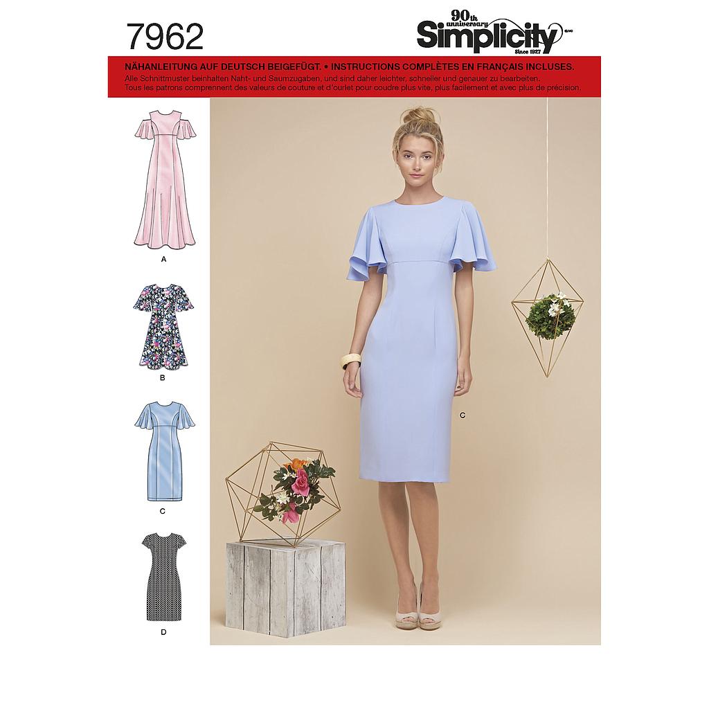 Patrón Simplicity 7962.H5- Vestido mujer