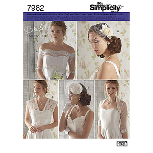 Patrón Simplicity 7982.R5-Accesorios para Novia