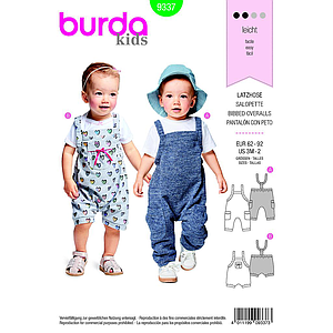 Patrón Burda  Kids 9337 Monos Bebés