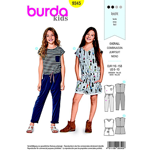 Patron Burda  Kids 9345 Combinaison