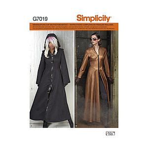 Patron Simplicity 7019  Disfraz mujer
