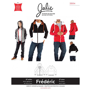 Patron Jalie 3884 Veste à capuche - Frédéric