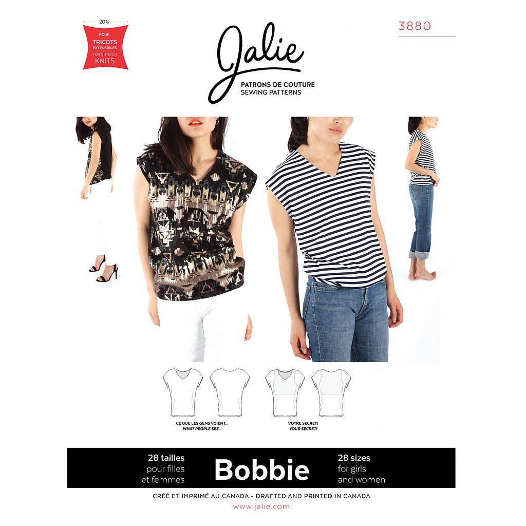 [JAL-3880#] Patron Jalie 3880 Haut à encolure en V - Bobbie#