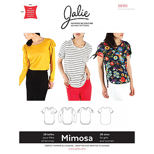 Patron Jalie 3890 Camiseta con cuello redondo - Mimosa