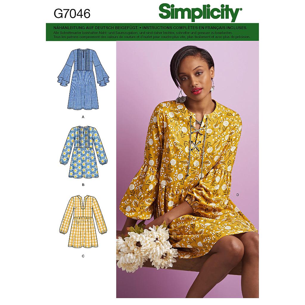 Patron Simplicity 7046 robe pour femme