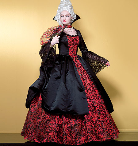 Patron Vault by McCall's 2058 Costume femme Robe de reine régente col Médicis - de 34 à 48