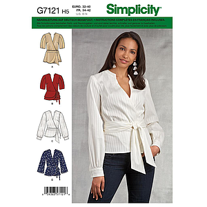 Patron Simplicity 8791 Chemisier cache - coeur et ceinture pour femmes de 34 à 52#