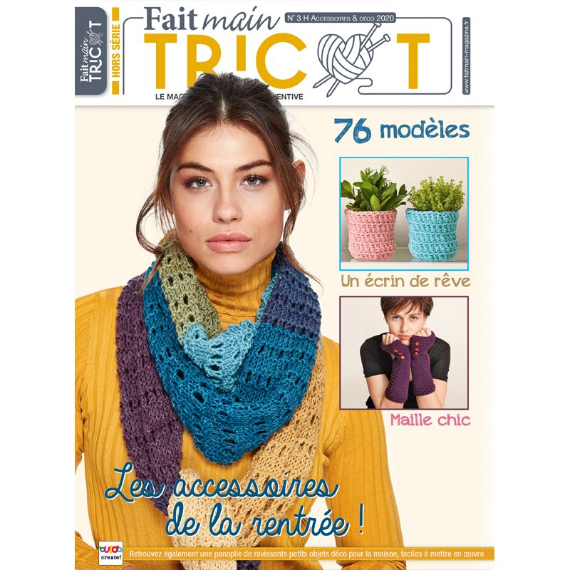[DIP-REV-05132-003H] FAIT MAIN TRICOT HS Déco - Accessoires 3H N° 04/09/2020 - Les accessoires de la rentrée !#