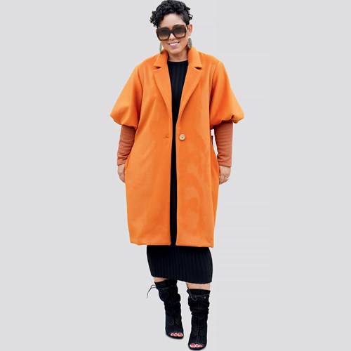 Patron Simplicity 9186 - Manteau, Veste avec Manches ballons du 34 au 52#