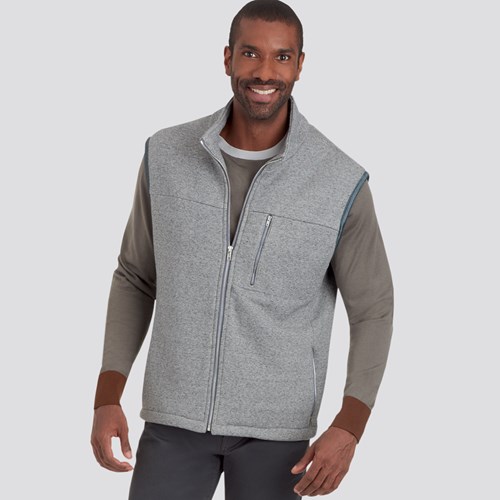 [S9191.A] Patron Simplicity 9191 - Blouson Homme et Bodywarmer zippé à col droit du 34 au 52