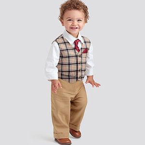Patron Simplicity 9194 - Ensemble Enfant Garçon, Veste, chemise, pantalon, short, cravate de 1 à 18 mois