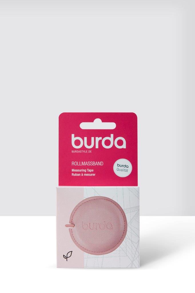 Centimètre de couture rétractable Burda - 150 cm - Rose