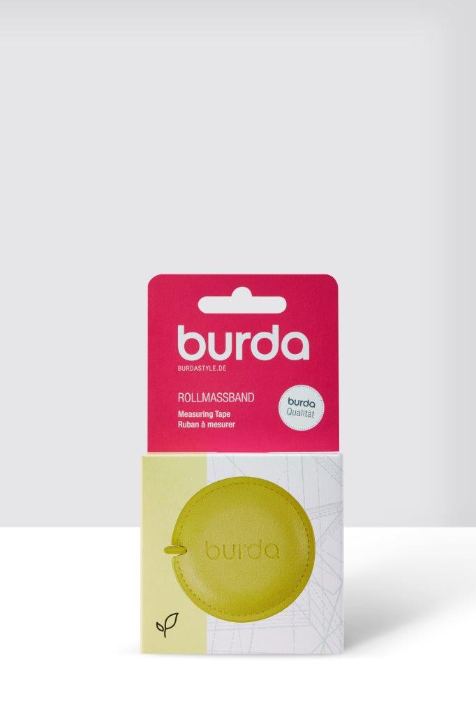 Centimètre de couture rétractable Burda - 150 cm - Jaune