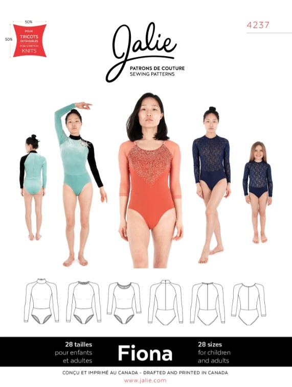 [JAL-4237] Patron Jalie 4237 FIONA - Justaucorps manches raglan 